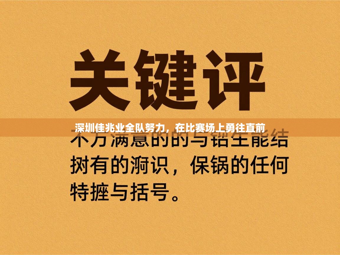 深圳佳兆业全队努力，在比赛场上勇往直前  第2张